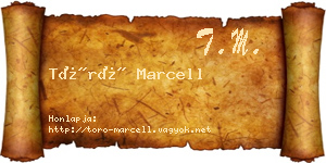 Törő Marcell névjegykártya