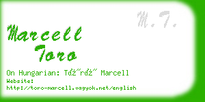 marcell toro business card